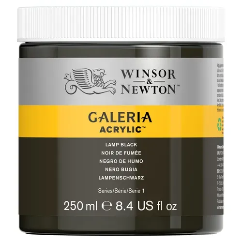 Winsor & Newton Galeria Acrylic Lamp Black 250ml