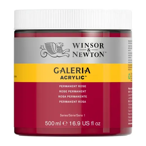 Winsor & Newton Galeria Acrylic Permanent Rose 500ml