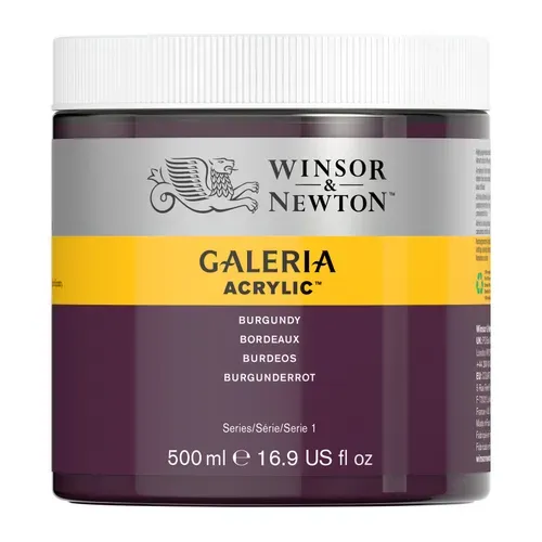 Winsor & Newton Galeria Acrylic Burgundy 500ml