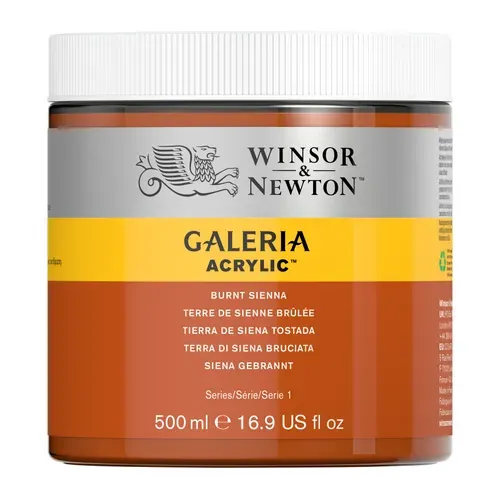 Winsor & Newton Galeria Acrylic Burnt Sienna 500ml