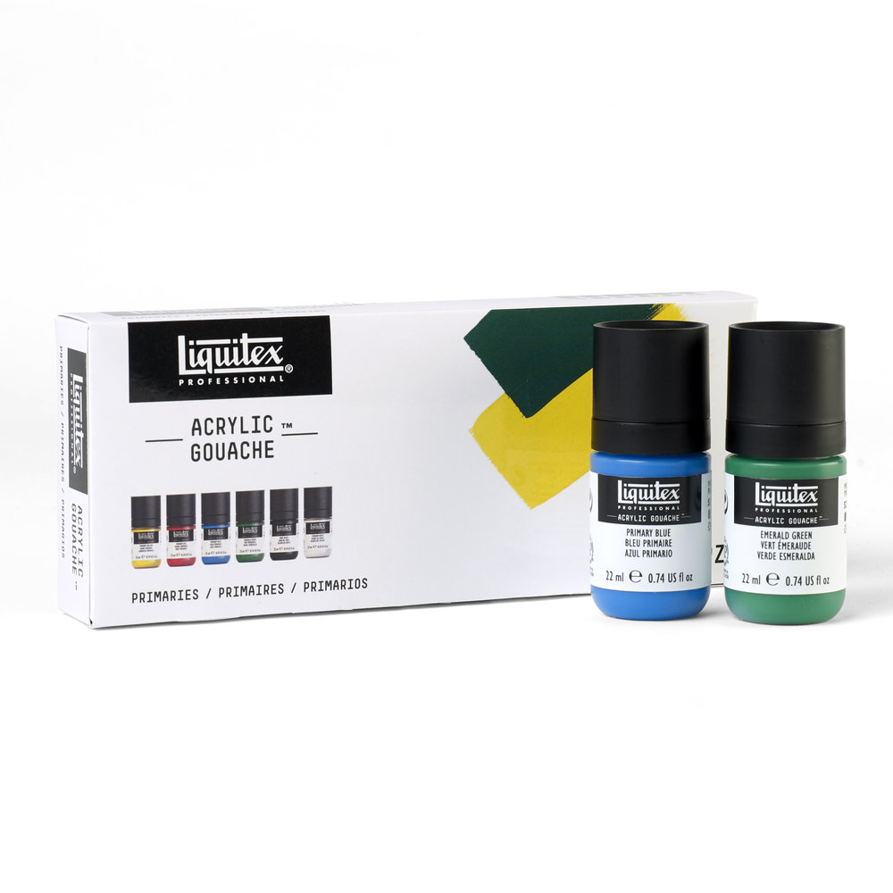 Liquitex Profesional Gouache Acrílico 6x22ml Set Colores Primarios