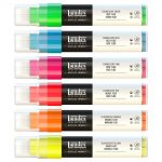 Liquitex Paint Marker Set 6 Punta Ancha Colores Fluorescentes