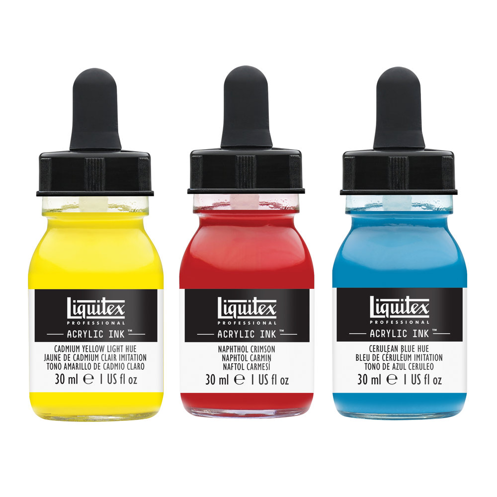 Liquitex Tinta Acrílica Ink! Pack 3 Colores Surtido