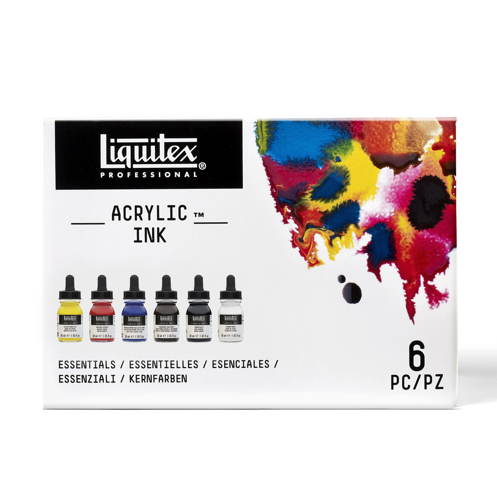 Liquitex Set Tinta Acrílica Colores Esenciales x6