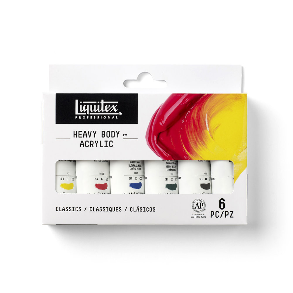 Liquitex Profesional Heavy Body Set 6x22ml Colores Clásicos