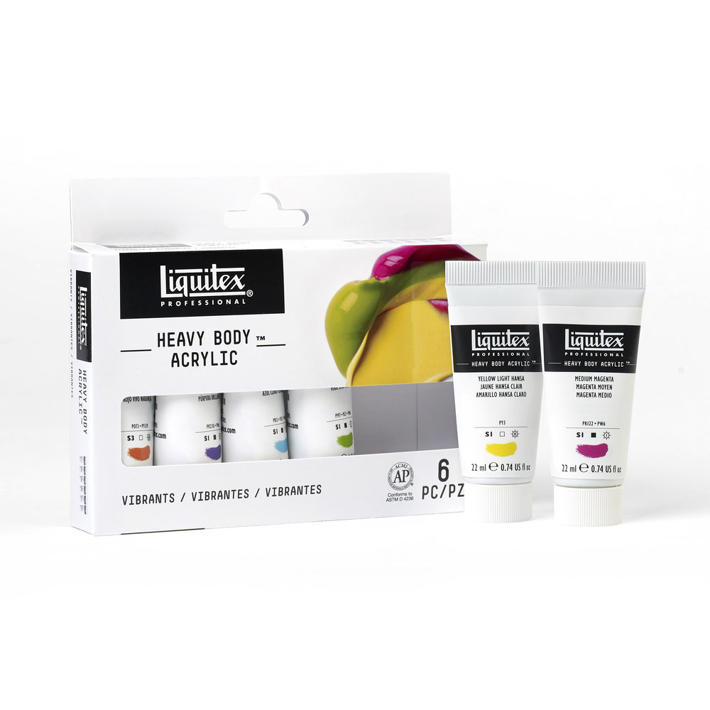 Liquitex Profesional Heavy Body Set 6x22ml Colores Vibrantes