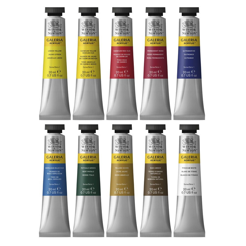 Winsor & Newton Acrílico Galeria Set 10 Tubos 20ml