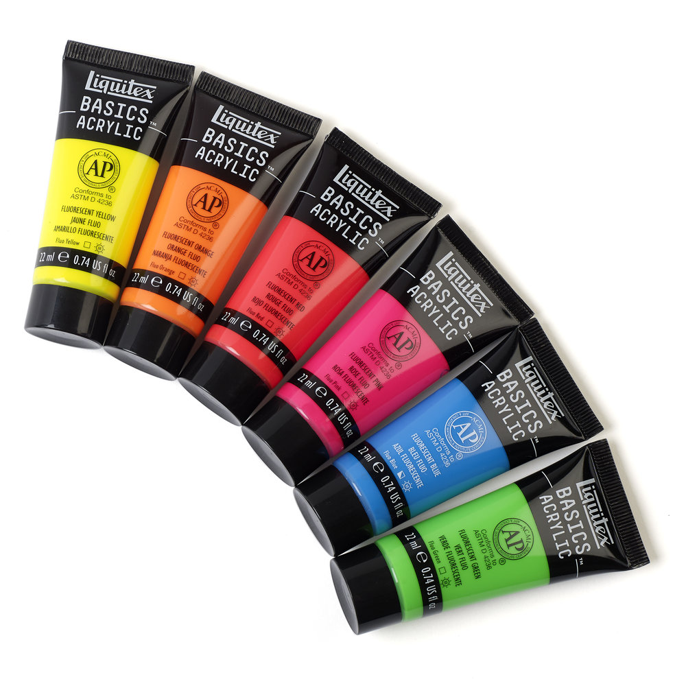 Liquitex Basics Acrílico Set 6x22ml Fluorescentes