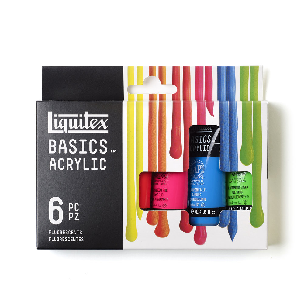 Liquitex Basics Acrílico Set 6x22ml Fluorescentes