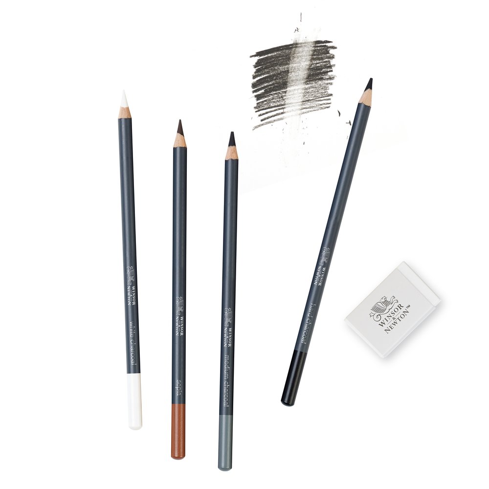 Winsor & Newton Studio Collection Blister 4 Lápices de Esbozo + Goma