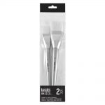 Liquitex Basics Pinceles de Pelo Sintético Para Acrílico Set x2 Extra Largo