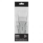Liquitex Basics Pinceles de Pelo Sintético Para Acrílico Set x3