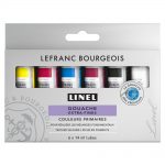 Lefranc Bourgeois Linel Gouache Extra-Fino Set Colores Primarios 6x14ml