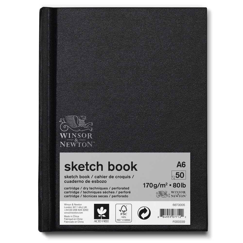 Winsor & Newton Papel Esbozo Cuaderno De Esbozo Engomado 170G A6 50 Hojas