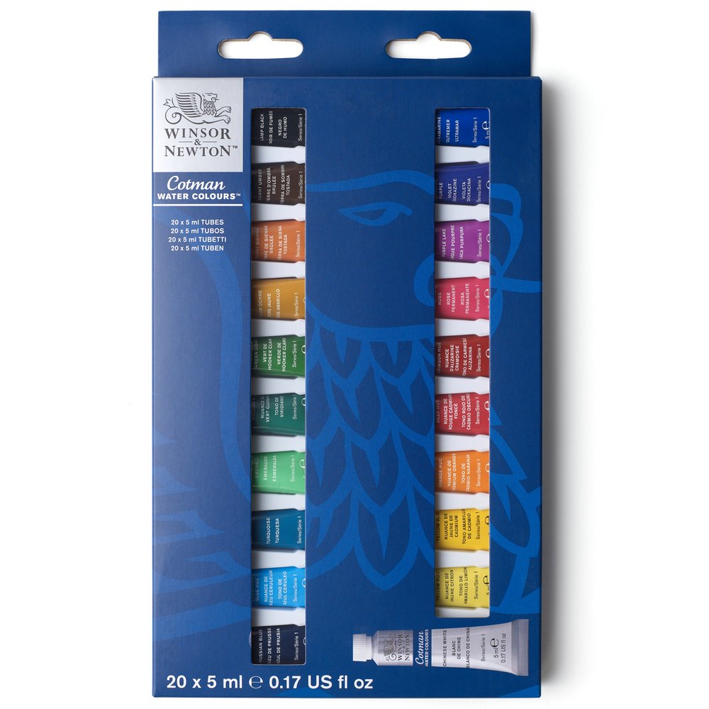 Winsor & Newton Acuarela Cotman 20x5ml Set Iniciación