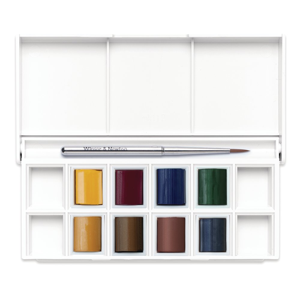 Winsor & Newton Acuarela Cotman Set Bolsillo Paisaje 8x1/2 Godets