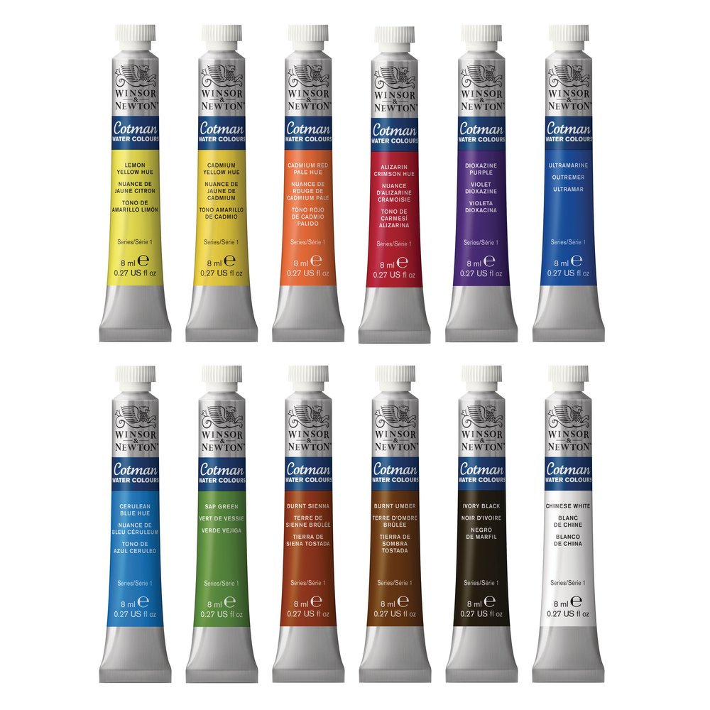 Winsor & Newton Acuarela Cotman Set 12x8ml