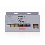 Lefranc Bourgeois Set De Descubrimiento Flashe 6x20ml Y Barniz Mate 120ml