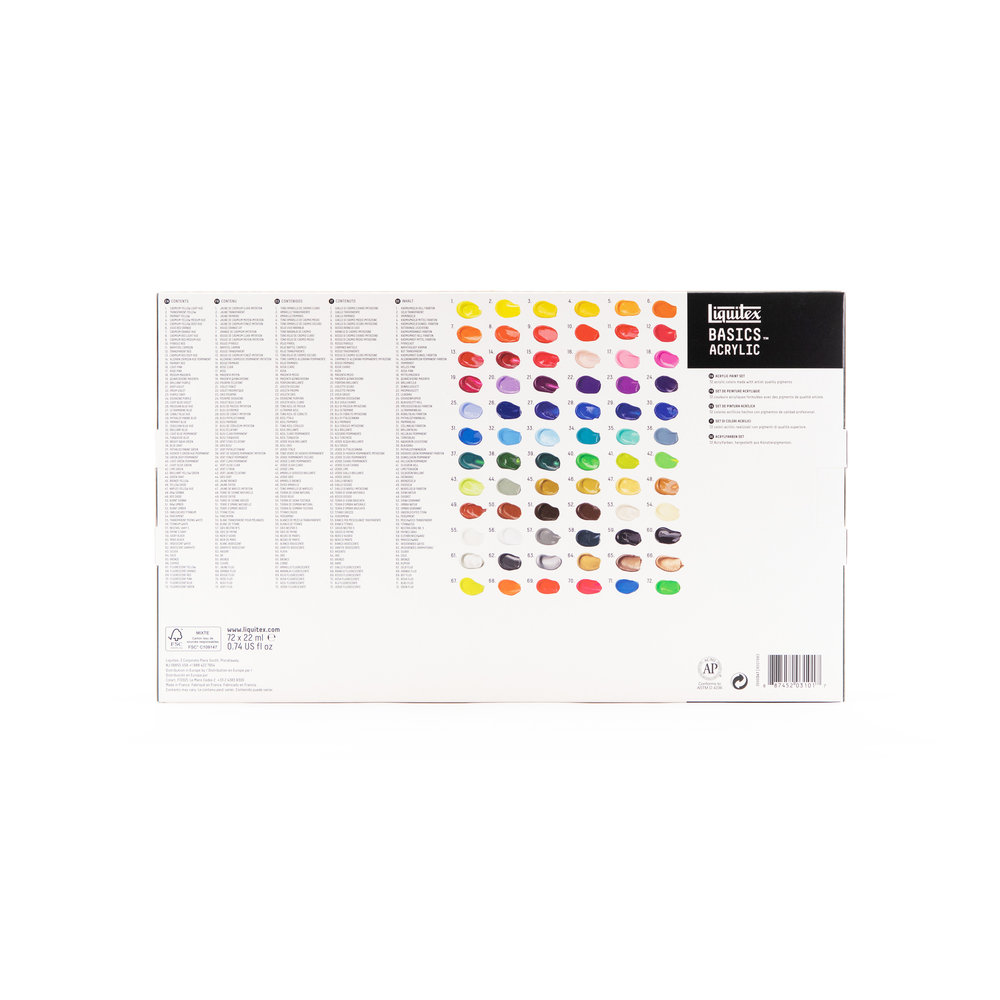 Liquitex Basics Acrílico Set 72x22ml