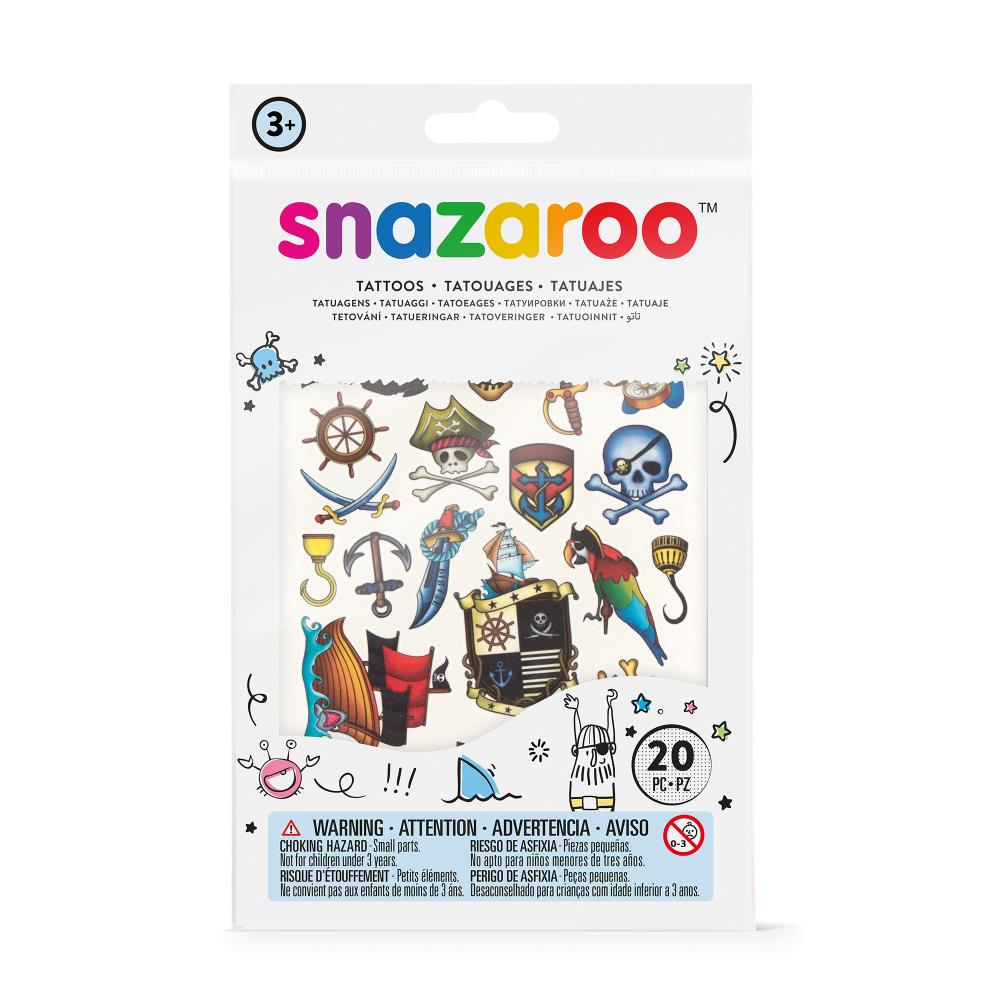 Snazaroo Tatuajes temporales aventura - Set de 50  - Universal