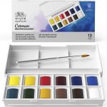 Winsor & Newton Acuarela Cotman Caja de Plástico Sketcher 12x1/2 godets