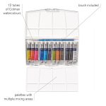 Winsor & Newton Acuarela Cotman Caja Pintor Plus 12 Tubos 8ml.