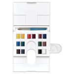 Winsor & Newton Acuarela Cotman Caja Compacta 14x1/2 godet + pincel