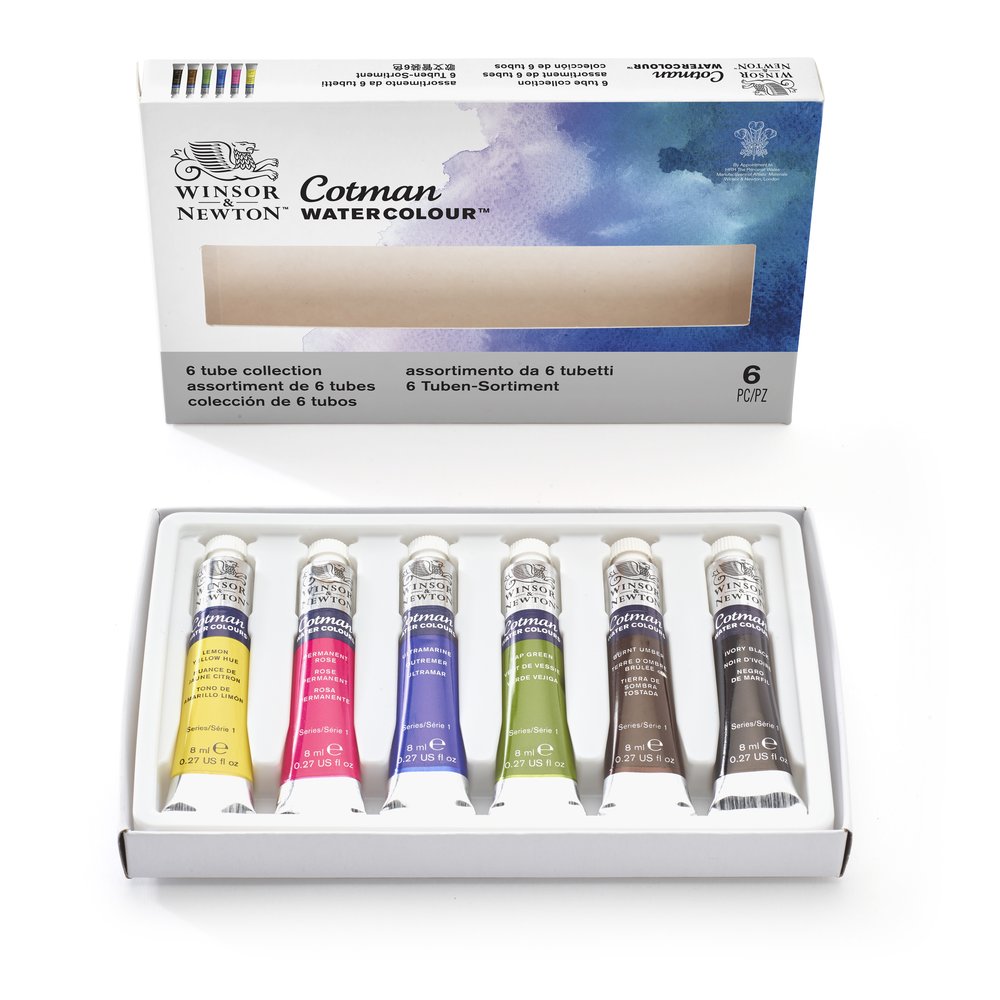 Winsor & Newton Acuarela Cotman Set 6x8ml