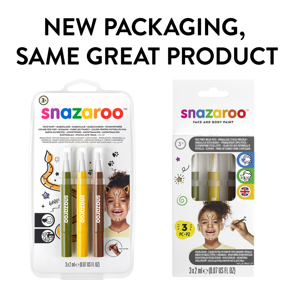 Snazaroo Pack de Rotuladores de Maquillaje Jungla