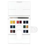 Winsor & Newton Acuarela Profesional Compacta 14x1/2 godets + Pincel