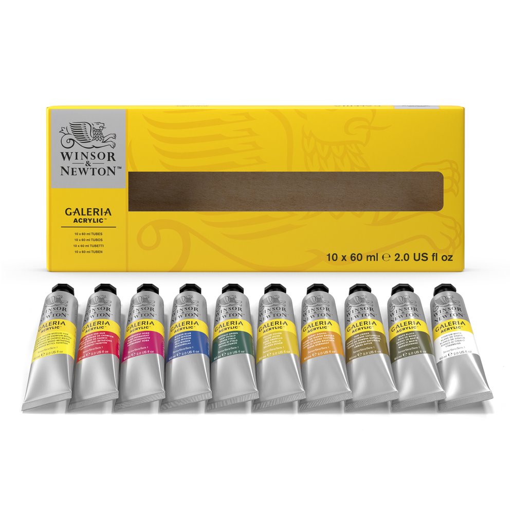 Winsor & Newton Acrílico Galeria Set 10 Tubos 60ml