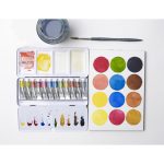 Winsor & Newton Acuarela Profesional Caja de Metal 12x5ml Tubos