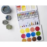 Winsor & Newton Acuarela Profesional Caja de Metal 12x5ml Tubos