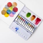 Winsor & Newton Acuarela Profesional Caja de Metal 12x5ml Tubos