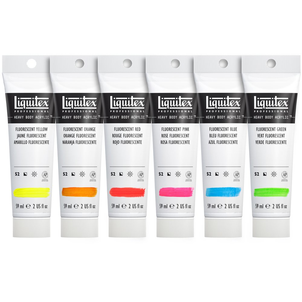 Liquitex Acrílico Heavy Body Set 6x59ml Fluorescentes