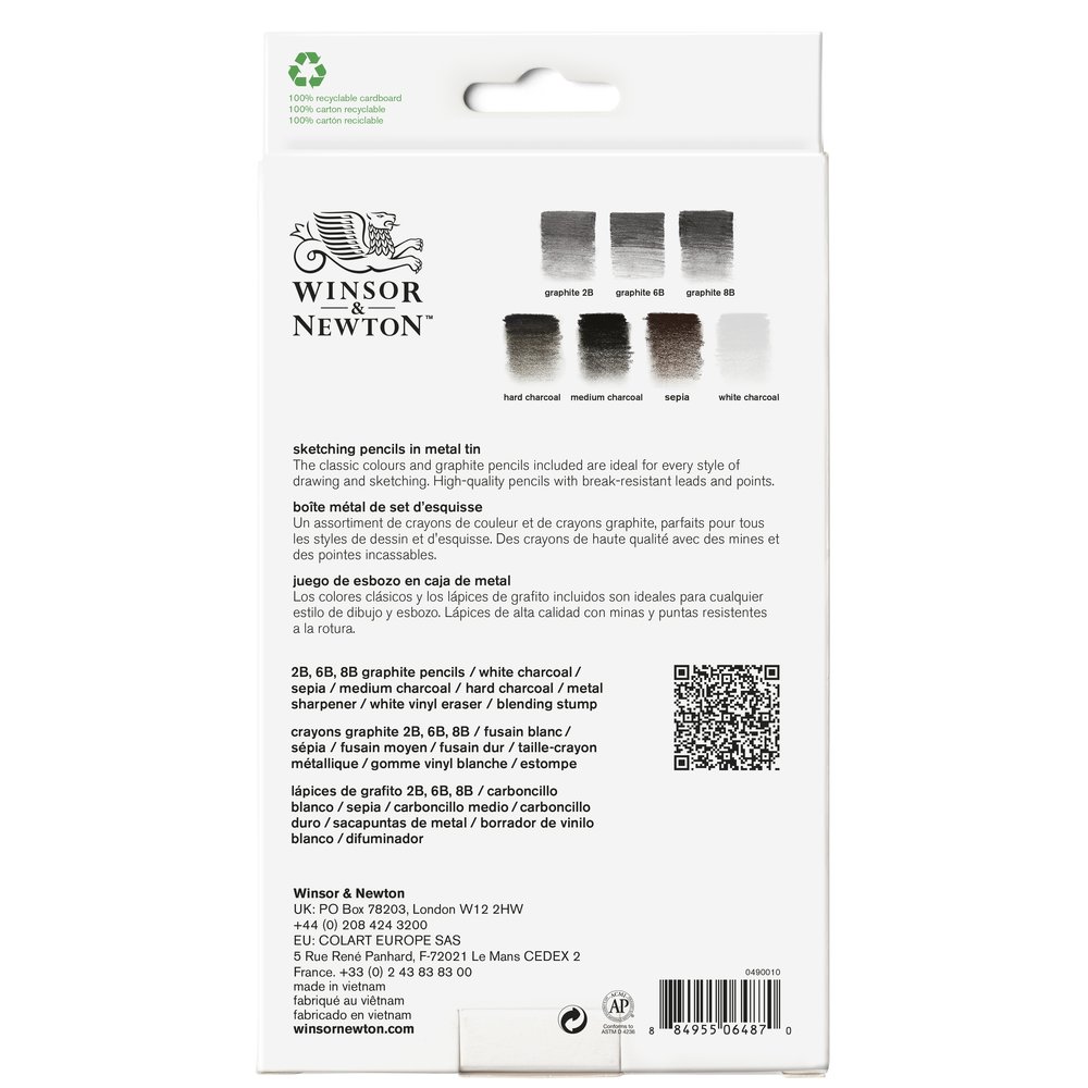 Winsor & Newton Studio Collection Lápices de Dibujo x10