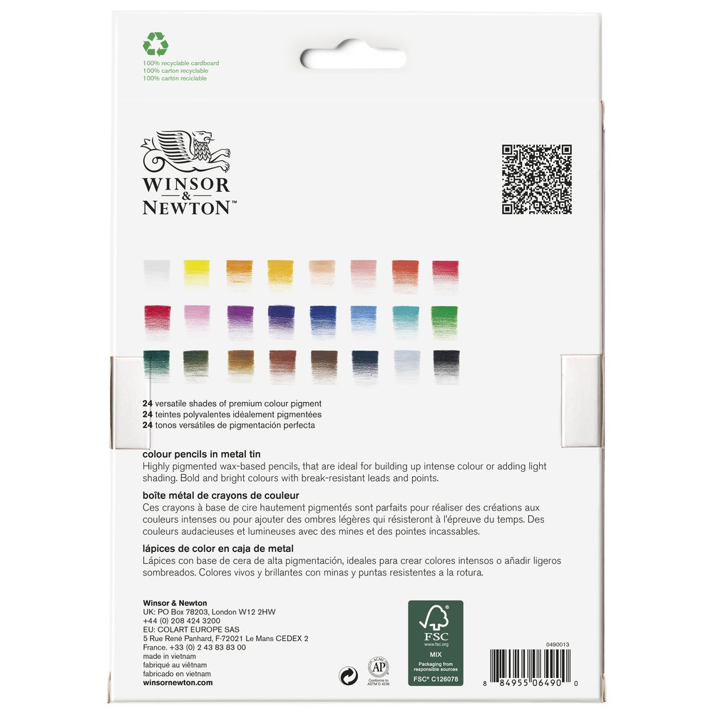 Winsor & Newton Studio Collection Lápices de Color x24