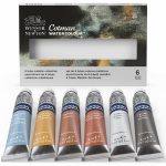 Winsor & Newton Aquarela Cotman Winsor & Newton de cores metálicas 6 tubos