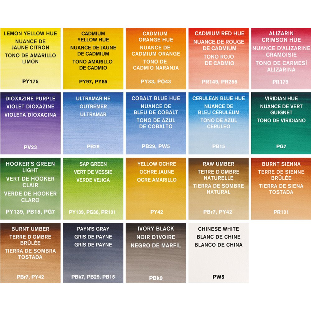 Winsor & Newton Acuarela Cotman Caja Pintor Plus 16 S.Godet+3 Tubos