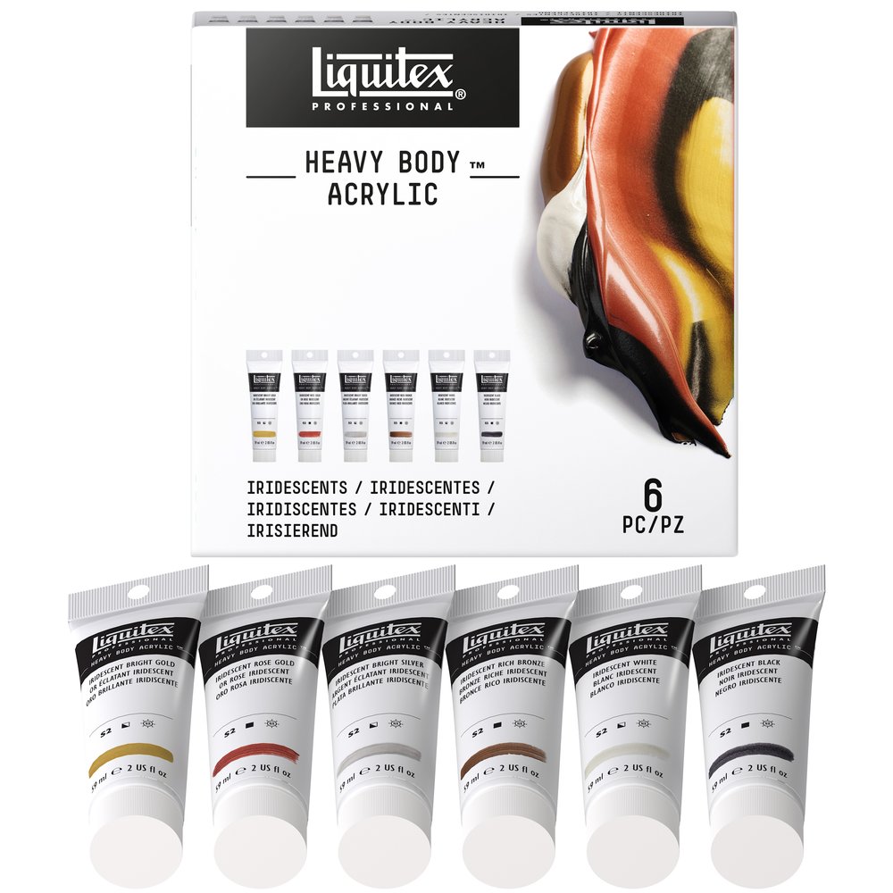 Liquitex Acrílico Heavy Body Set 6x59ml Iridiscentes