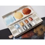 Winsor & Newton Acuarela Cotman Set de Bolsillo Colores Metálicos 8 medio godets