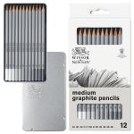 Winsor & Newton Studio Collection Lápices de Grafito x12 Medio