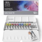 Winsor & Newton Acuarela Profesional Caja de Metal 12x5ml Tubos