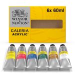 Winsor & Newton Acrílico Galeria Set 6 Tubos 60ml