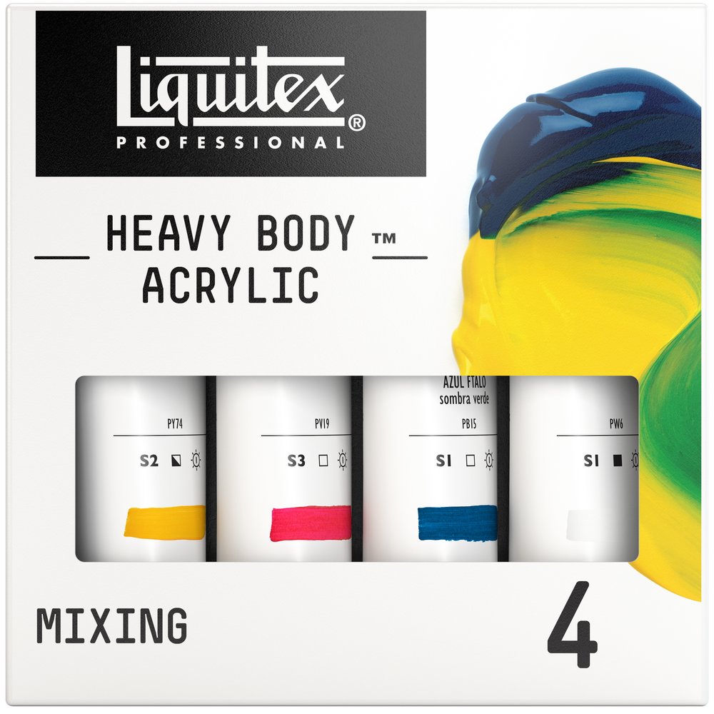 Liquitex Set Mezcla Acrílica Heavy Body x4