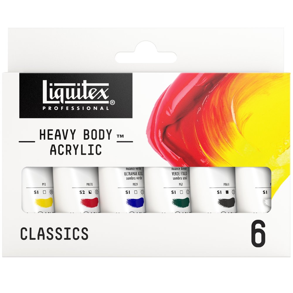 Liquitex Profesional Heavy Body Set 6x22ml Colores Clásicos