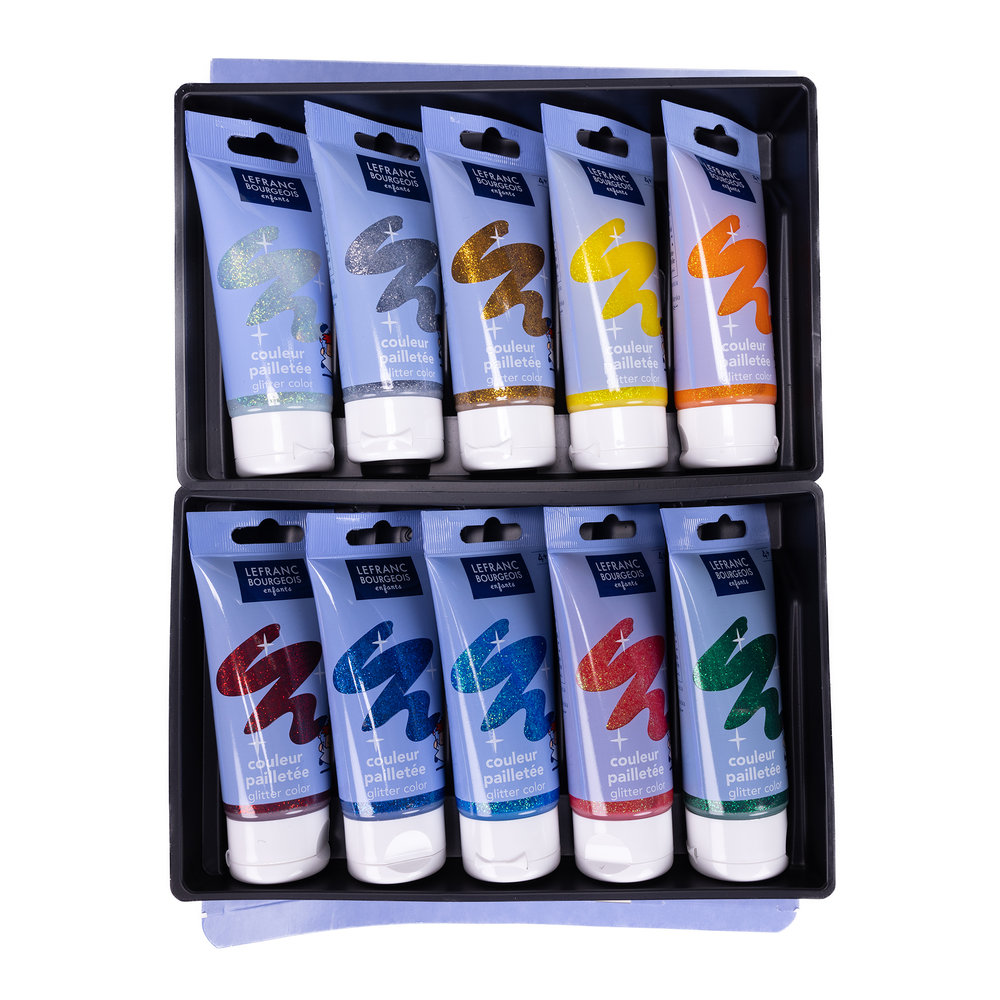 Lefranc Bourgeois Surtido Gouache Con Purpurina 10x75ml