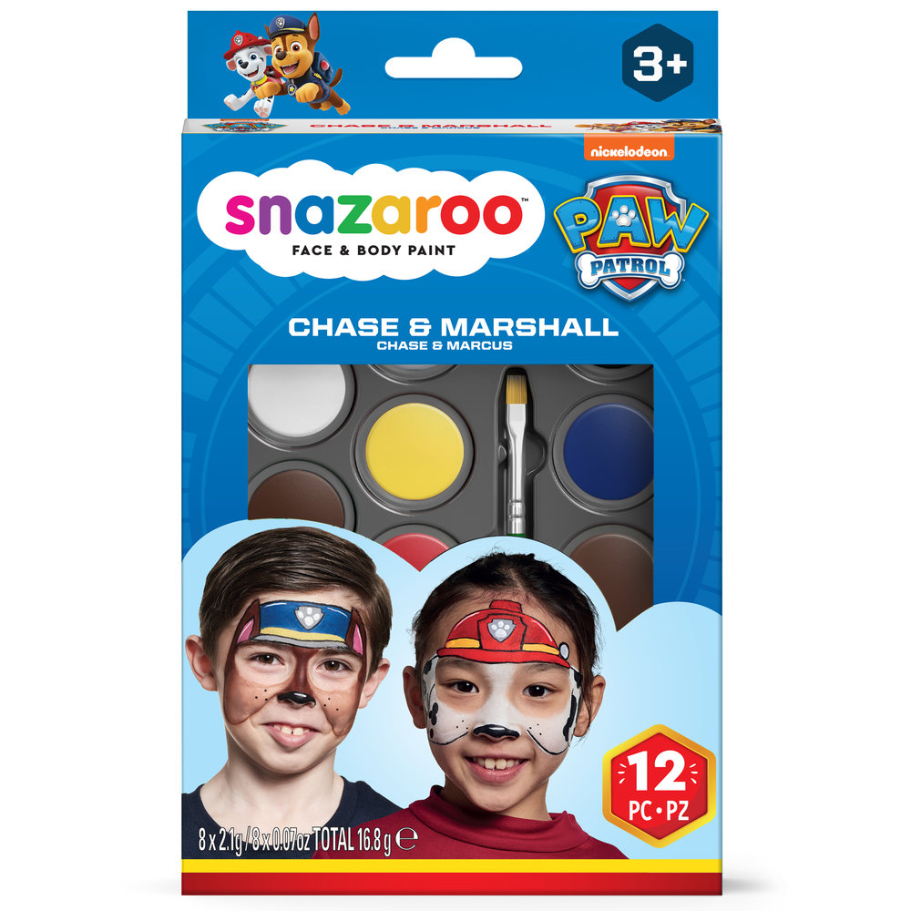 Snazaroo Kit Maquillaje Patrulla Canina Chase & Marshall