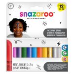 SNAZAROO Barras de Maquillaje de Pintura Facial Pack de 12 ROW