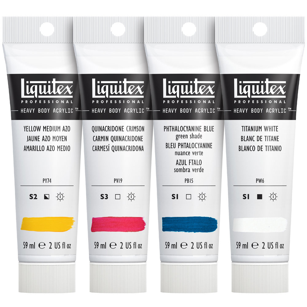 Liquitex Set Mezcla Acrílica Heavy Body x4